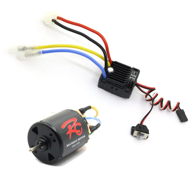540 Waterproof Rc Car Motor 35/45/55/80T+ 60A Esc For 1/10 Trx4 D90 Scx10 Rc Car Parts 1