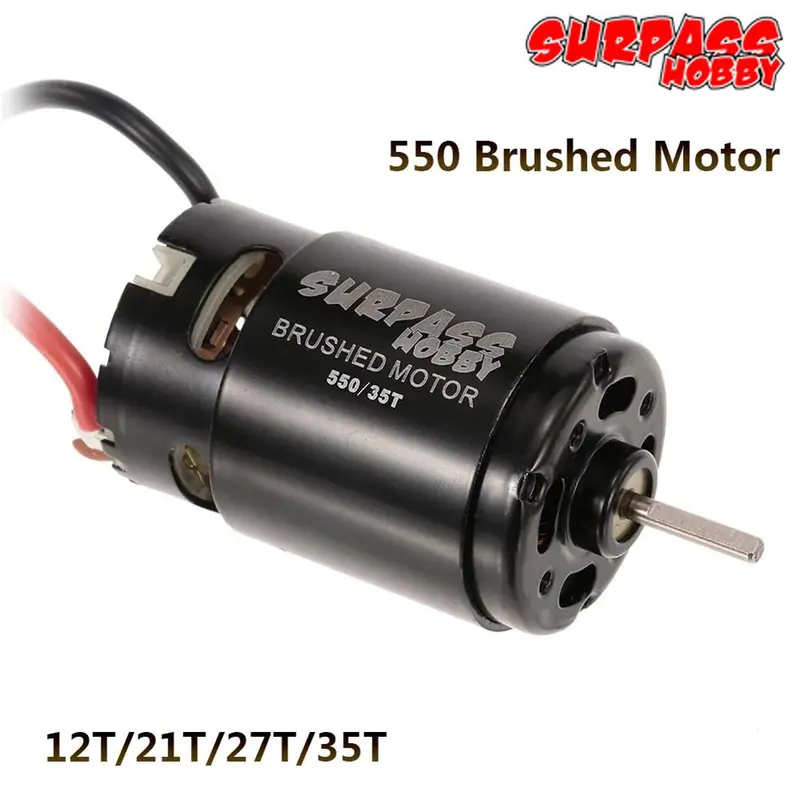 550 12T 21T 27T 35T Brushed Motor For 1/10 Rc Car Hsp Hpi Wltoys Kyosho Off-Road Rock Crawler Climbing Rc Car Rc Brushed 1