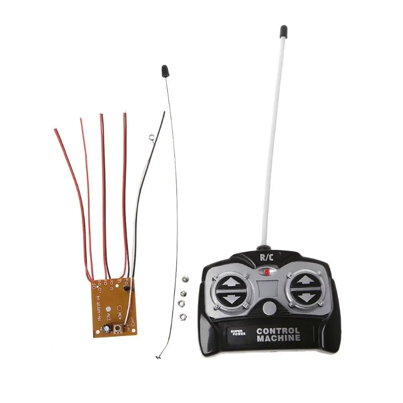 5Ch 27Mhz Remote Controller Unit Receiver Board+Remote Control For Tank Car Toy Radio System For 130 Motor 6V 5V 1