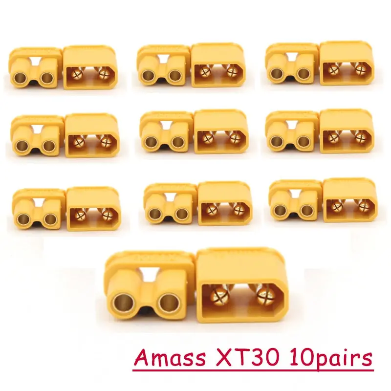 5Pairs/10Pairs Amass Xt30upb Xt30 Upb 2Mm Plug Male Female Connectors Plug For Rc Lipo Battery Parts 1