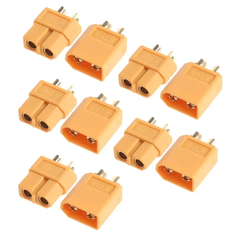 5Pairs/10Pcs Xt60 Plug Male Female Bullet Connectors For Rc Drone Multirotor Fpv Racing Battery 1