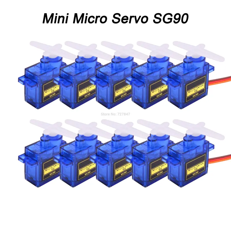 5Pcs / 10Pcs / 20Pcs / 50Pcs / 100Pcs / 200Pcs Lot New Sg90 Sg 90 9G Mini Micro Servo For Rc 250 450 Helicopter Airplane Car Rc 1