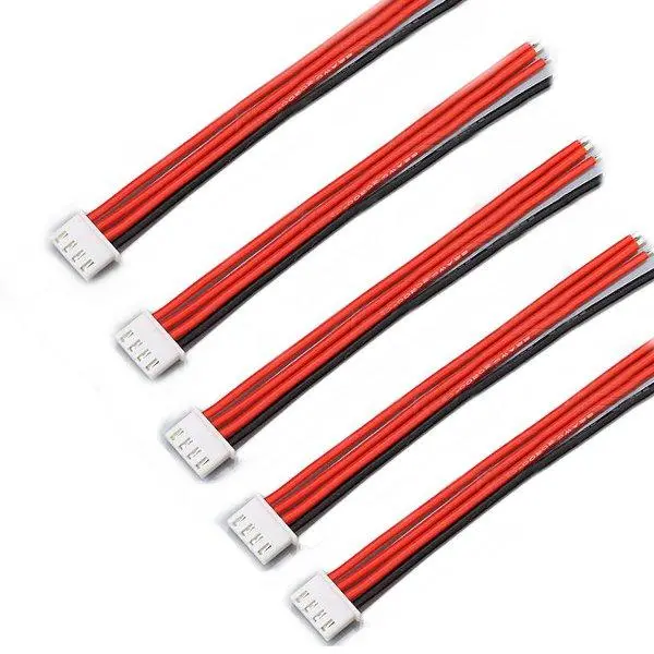 5Pcs 3S 4Pin 2.54Xh 30Cm Lipo Battery Charger Silicone Wire Balance Extension Cable 1