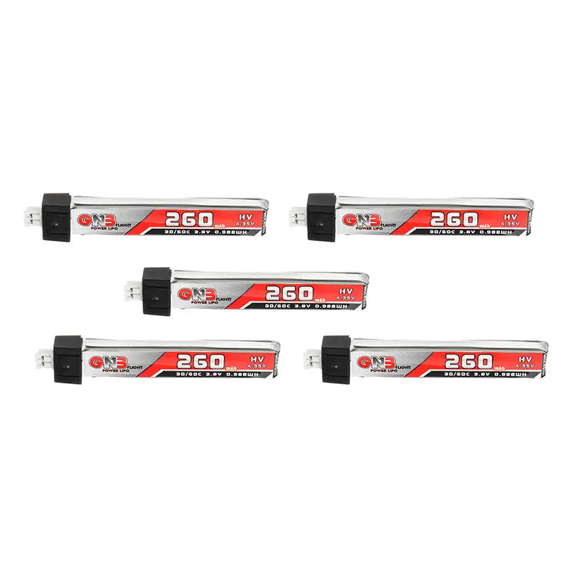5Pcs Gaoneng 3.8V 260Mah 30C/60C Lipo Battery For Eachine Us65 Uk65 Uruav Ur65 Mobula7 1