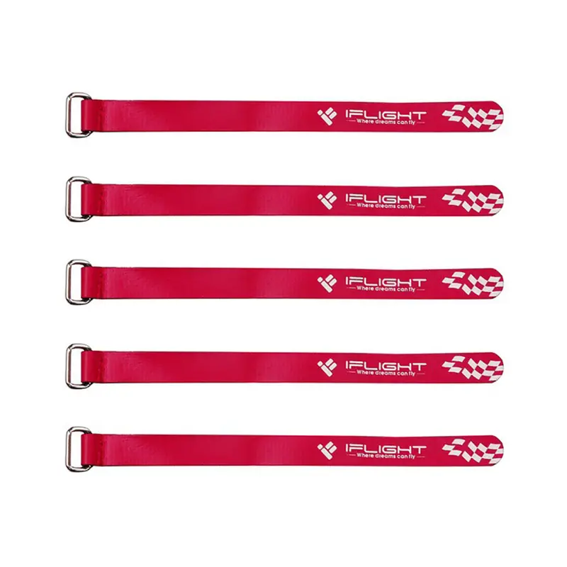 5Pcs Iflight 130*10Mm Lipo Battery Protective Tape Strap For Rc Models (Red) 1