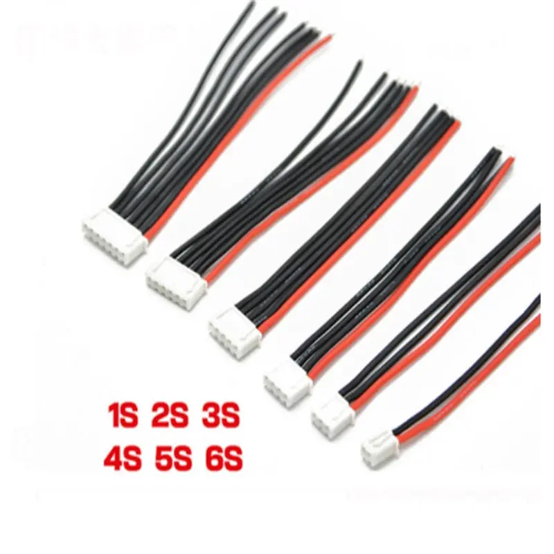 5Pcs/Lot 2S 3S 4S 5S 6S Balance Lipo Battery Charger Cable Wire Lead Extension New Charged Cable Lead Cord 1