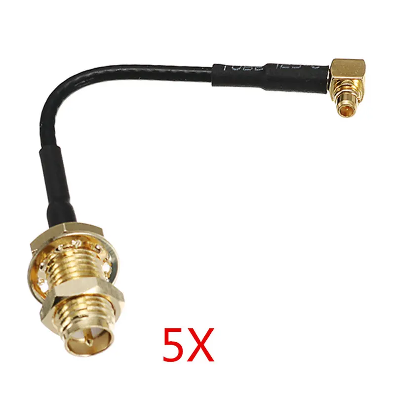 5Pcs Pandarc Mmcx To Sma/Rp-Sma Female Adapter Connector Cable 70Mm For Pandarc Vt5804/Flytower 1
