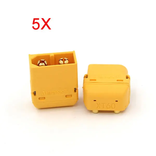 5X Amass Xt60pw Plug Connector Male & Female For Rc Battery 1