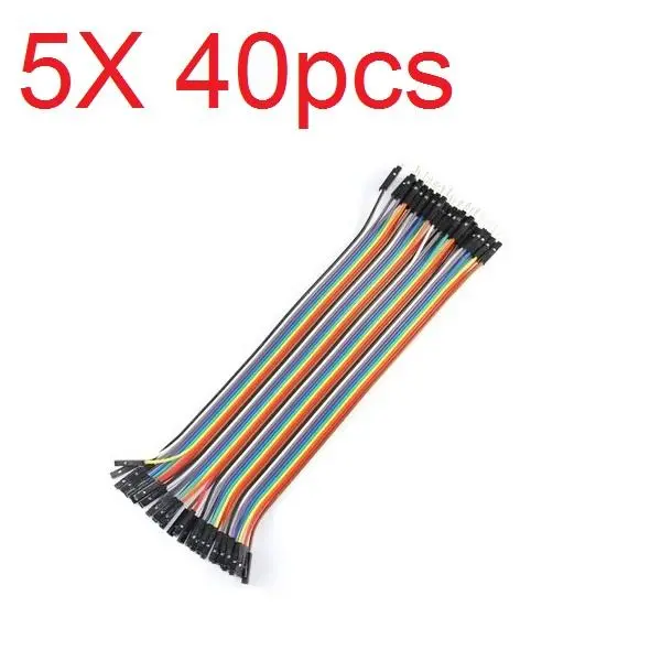 5X40pcs 20Cm Male To Female Color Breadboard Cable Jump Wire Jumper For Rc Models 2