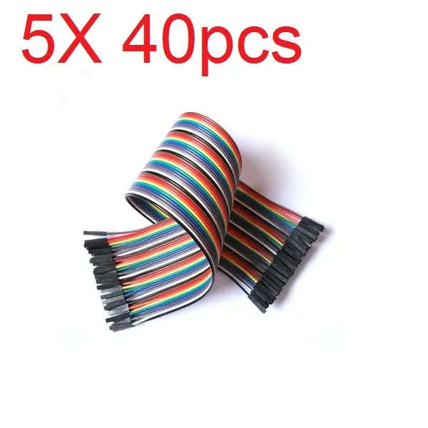 5X40pcs 30Cm Female To Female Color Breadboard Cable Jump Wire Jumper For Rc Models 1