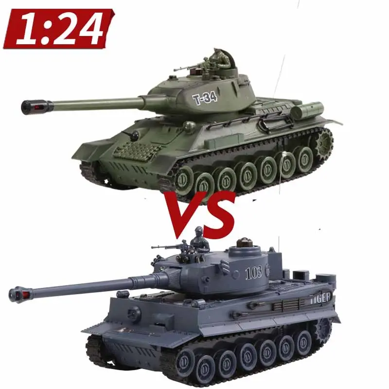 6 Style Rc Battle Tank Remote Control War Shooting Tank Large Scale Radio Control Army Battle Model Millitary Rc Battle Tank Toy 1