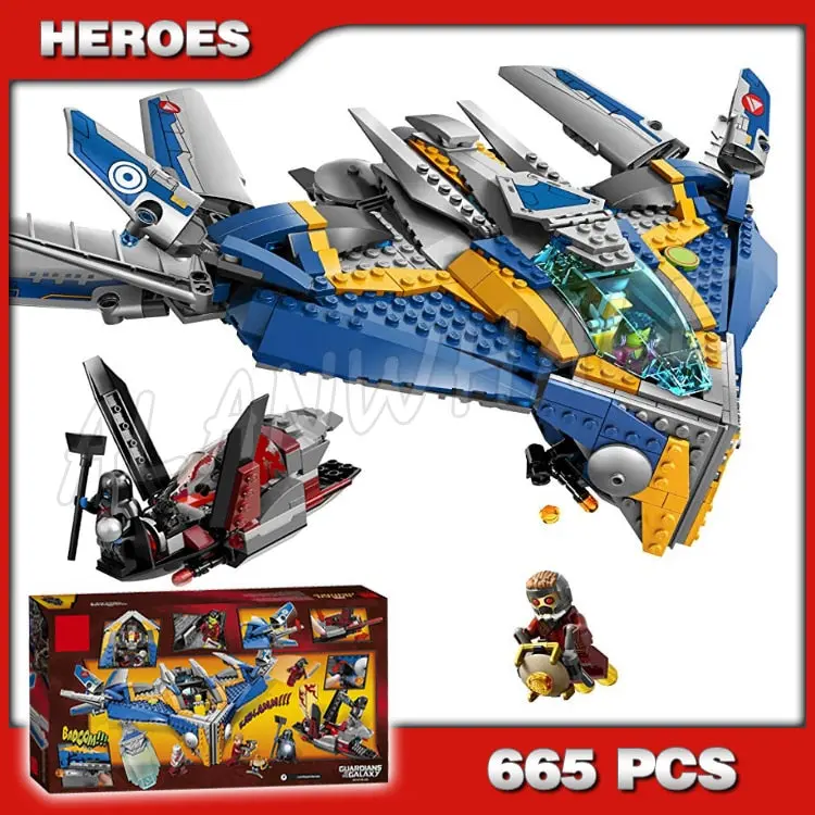665Pcs Super Heroes Guardians Of The Galaxy Milano Spaceship Rescue 10251 Assemble Building Blocks Gamora Compatible With Lego 1
