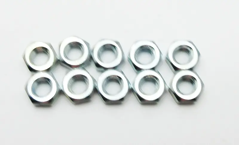 6Mm Hex Nuts Pack Of Ten 1