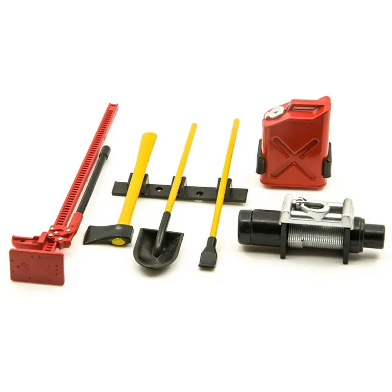6Pcs 1/10 Scale Plastic Accessory Tools For Scx10 D90 Rc Rock Crawler Truck Remote Control Toy Accessories 1