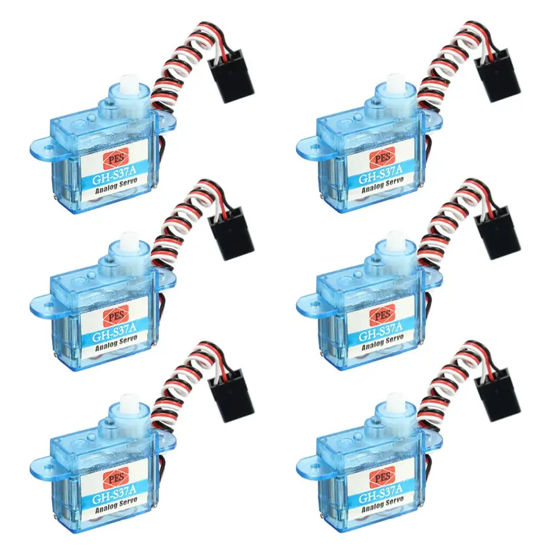 6Pcs 3.7G Micro Analog Servo Gh-S37a For Rc Airplane Helicopter 1