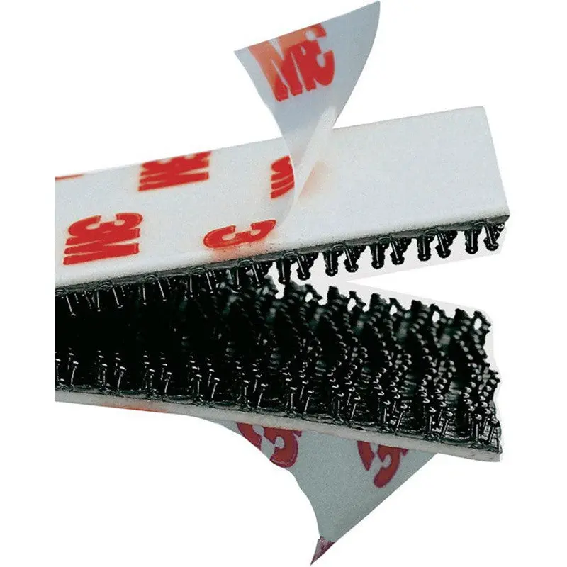 6Pcs 3M Dual Lock Sj3550 Black Vhb Mushroom Adhesive Fastener Tape, Type 250/ (25.4Mm X 10Cm) 60Cm Length 1