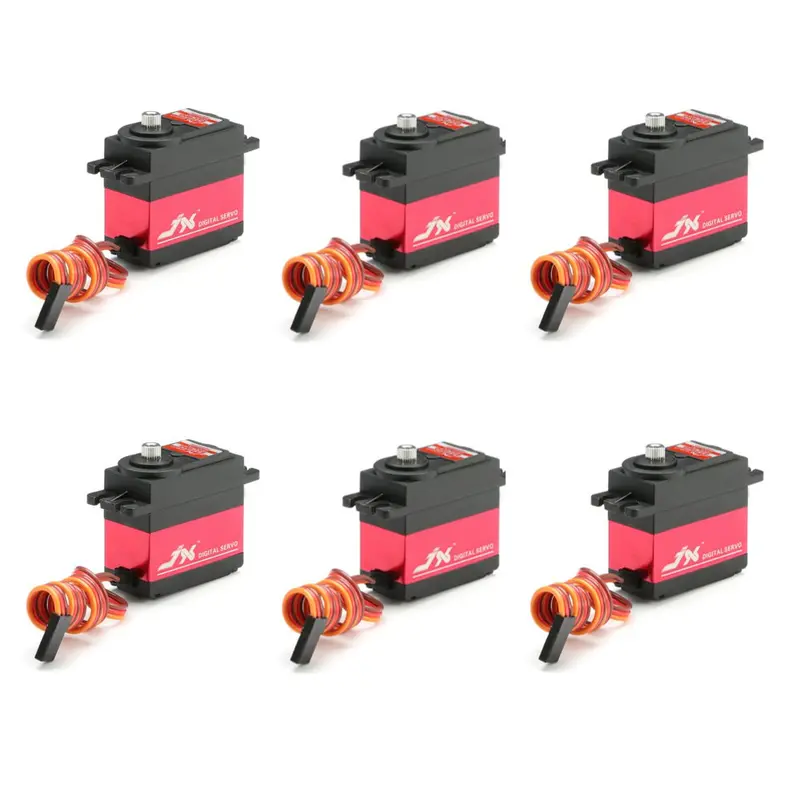 6Pcs Jx Pdi-6221Mg 20Kg Large Torque Digital Standard Servo 180 Degree For Rc Airplane 1