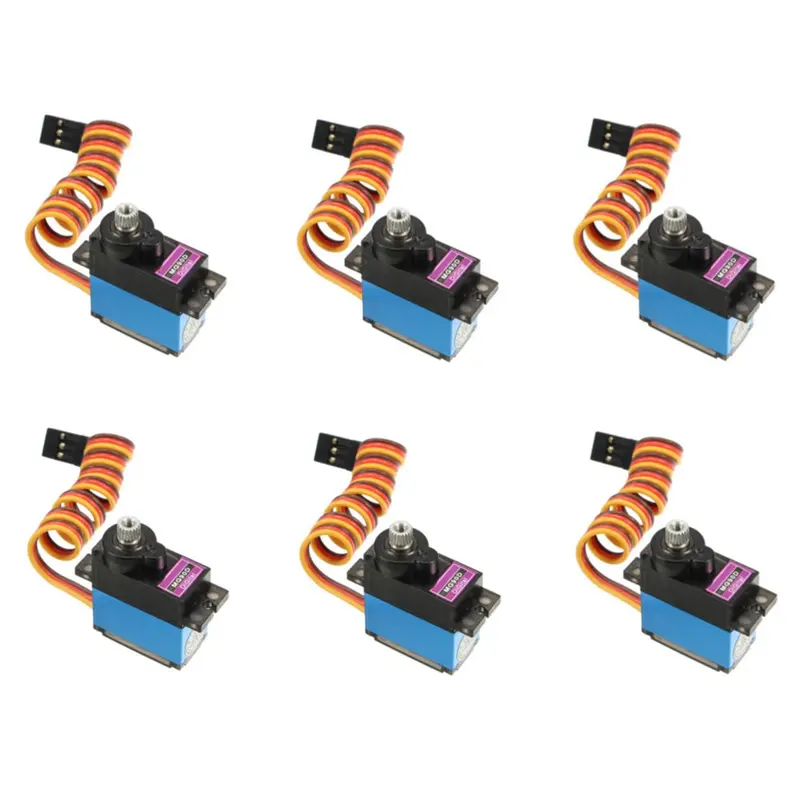 6Pcs Mg90d 13G Metal Gear Digital Servo For Rc Models 1