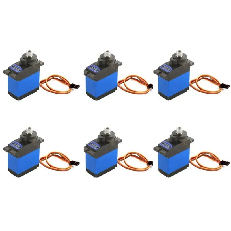 6Pcs Mg92b Robot 13.8G 3.5Kg Torque Metal Gear Digital Servo For Rc Airplane 1