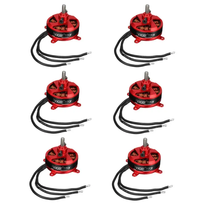 6Pcs Racerstar Br2304 1850Kv 2-3S Brushless Motor For Rc Airplane Model 1