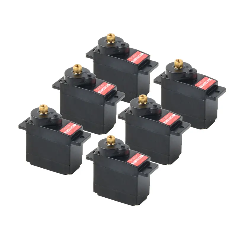 6Pcs Racerstar Ds1202mg 12G 180° Metal Gear Digital Micro Servo For Rc Helicopter Airplane Robot 1