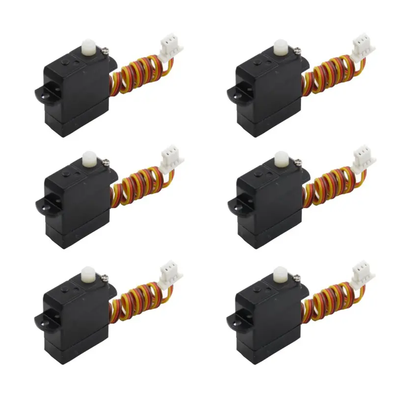 6Pcs Ty Model 1.7G Servo With Jst 1.0Mm Plug Compatible Spektrum 6400 Series Receiver For Rc Airplane 1