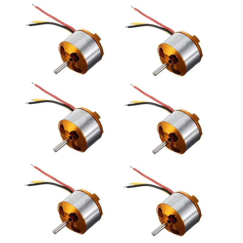 6Pcs Xxd A2212 1000Kv Brushless Motor 2-3S For Rc Airplane Quadcopter 1