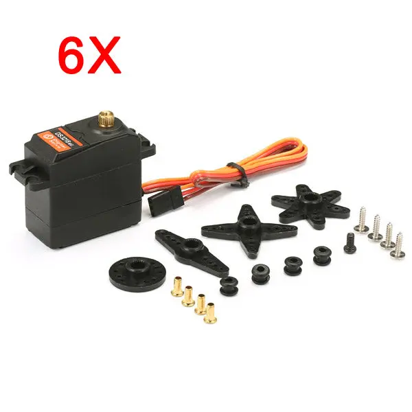 6X Ds3218 Updated Servo 15Kg Torque 180° Full Metal Gear Digital Servo 1