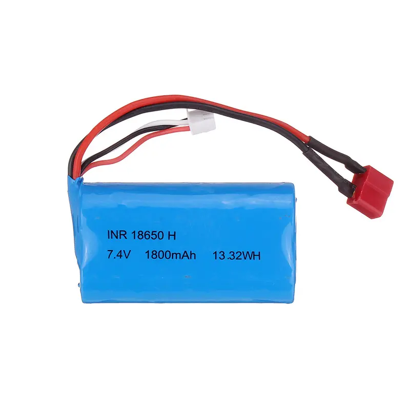 7.4V 1800Mah 10C 2S T Plug Li-Ion Battery For Rbrc Rb1277a 1/12 Rc Vehicels Model 1