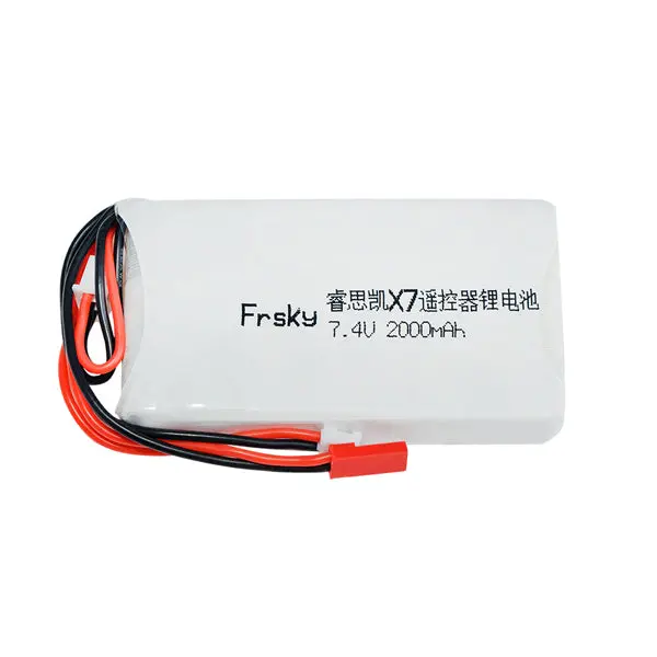 7.4V 2S 2000Mah 8C Lipo Battery Compatible For Frsky Accst Taranis Q X7 Transmitter 1