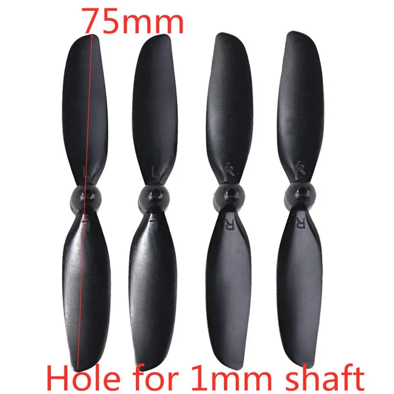75Mm 7.5Cm 1Mm Hole Cw Ccw Main Blades Props Propellers Fan Wing For 720 816 8520 Coreless Motor Diy Drone Quadcopter Spare Part 1
