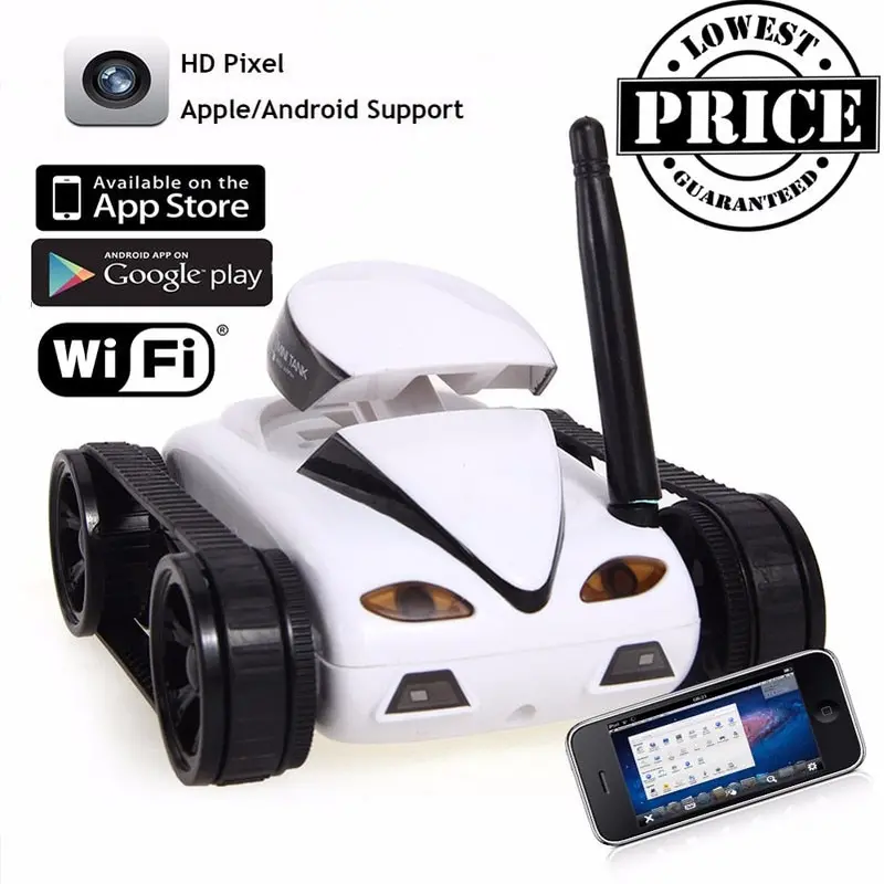 777-270 Mini Rc Tank With Camera Ios Android Phone Wifi Real-Time Transmission Remote Control Tanks Shoot Robot Rc Toys For Kid 1