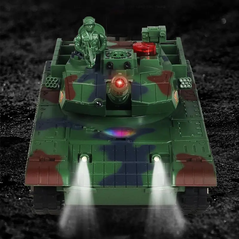 778-1/2/3/4 Simulation 1:24 Rc Battle Tank Toys Crawler Light Remote Control Heavy Machine Tanks Toys For Children Boys Gift 3