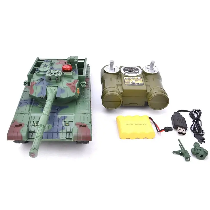 778-1/2/3/4 Simulation 1:24 Rc Battle Tank Toys Crawler Light Remote Control Heavy Machine Tanks Toys For Children Boys Gift 7