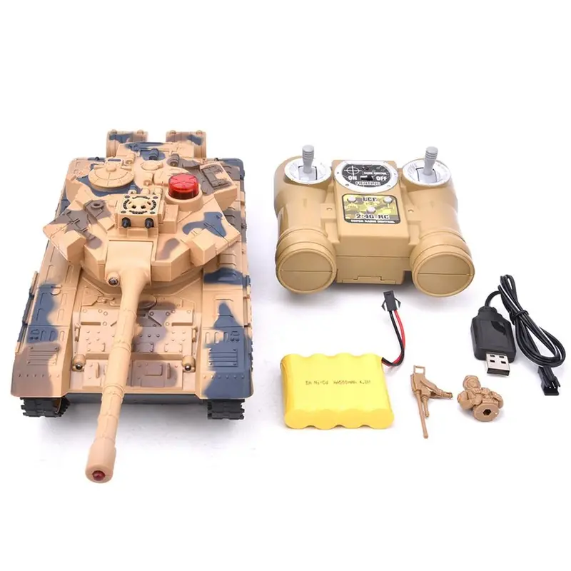 778-1/2/3/4 Simulation 1:24 Rc Battle Tank Toys Crawler Light Remote Control Heavy Machine Tanks Toys For Children Boys Gift 9
