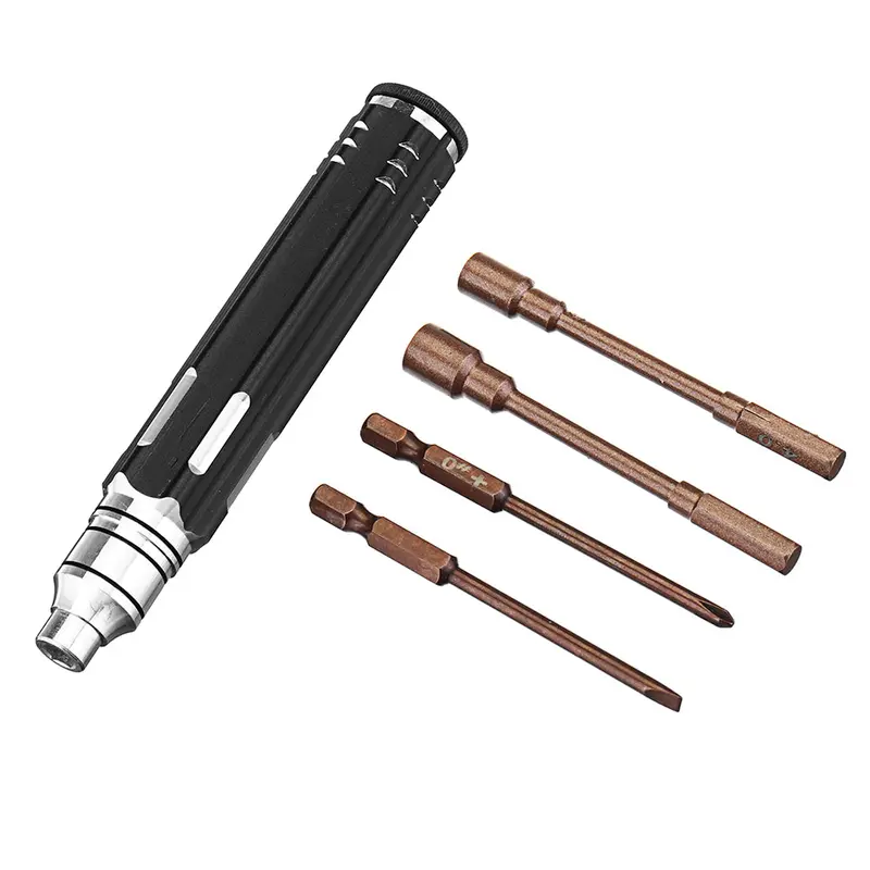 8 In 1 1.5/2/2.5/3/4/5.5Mm Slotted Phillips Hexagonal Screwdriver Tool Set For Rc Model 1