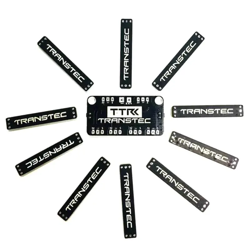 8 Pcs Transtec 5 Led Strip Light Muc Controller Board & Tail Led Light With Loud Buzzer For Rc Drone 1