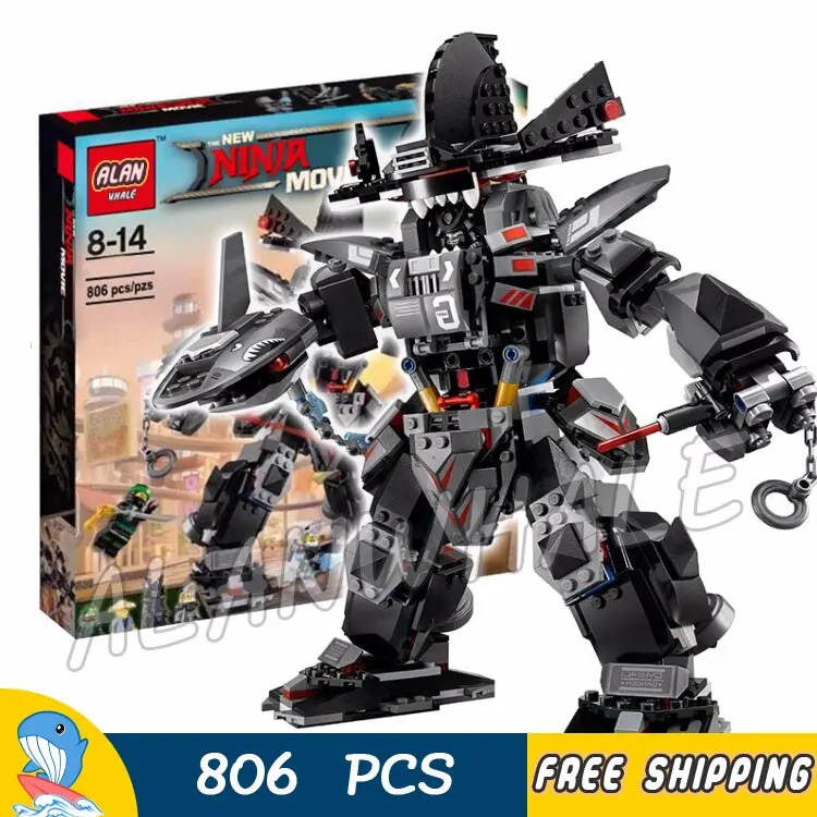 806Pcs Ninja Garma Mecha Man Samurai Mech Robots 10719 Figure Building Blocks Children Assemble Toys Compatible With Legoing 1