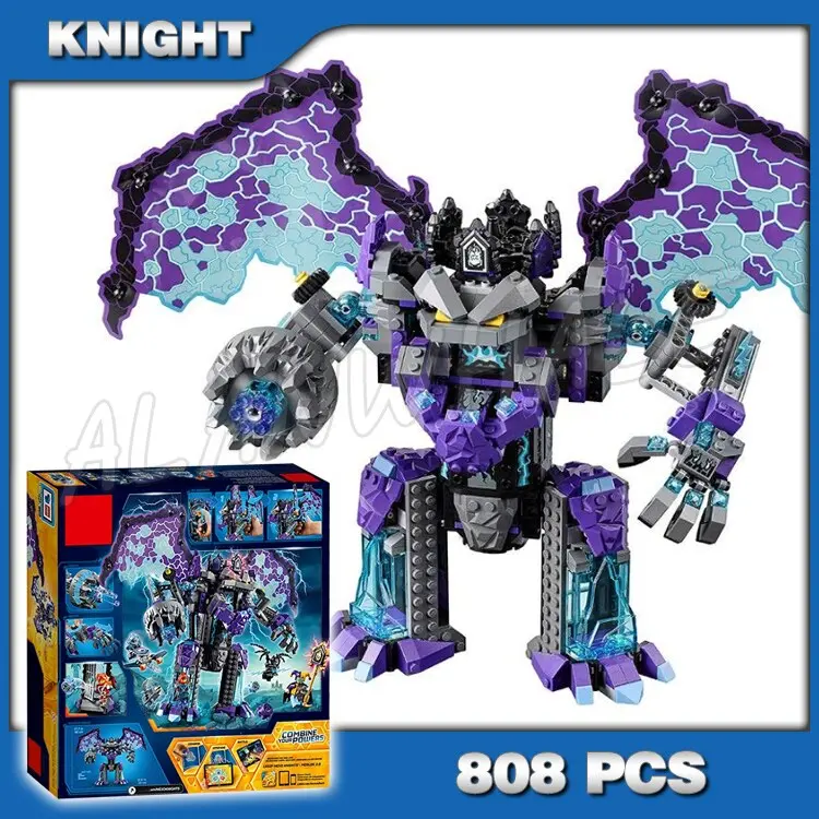 808Pcs Knight Stone Colossus Of Ultimate Destruction Model Building Blocks 10705 Assemble Bricks Toys Nexus Compatible With Lego 1