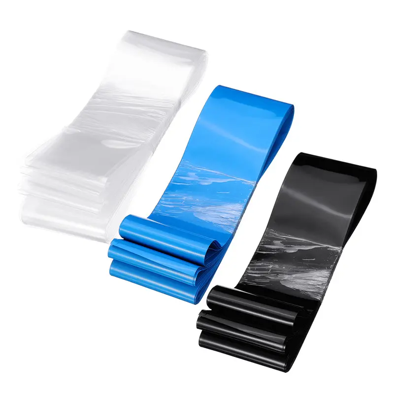 85Mmx10m Pvc Transparent/Black/Blue Color Heat Shrink Tube For Lipo Battery 1