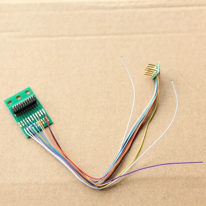 860046 21Pin/21Mtc To 8Pin/Nem652 Harness Adaptor With Speaker Wires For Dcc Model Train Railway/Laisdcc Brand 1