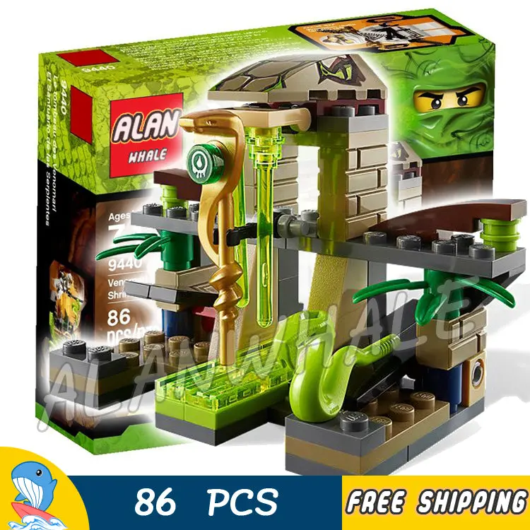 86Pcs Ninja Venomari Shrine Zane Zx Snake Launch 9753 Figure Building Blocks Assemble Kids Toys Compatible With Legoing 1