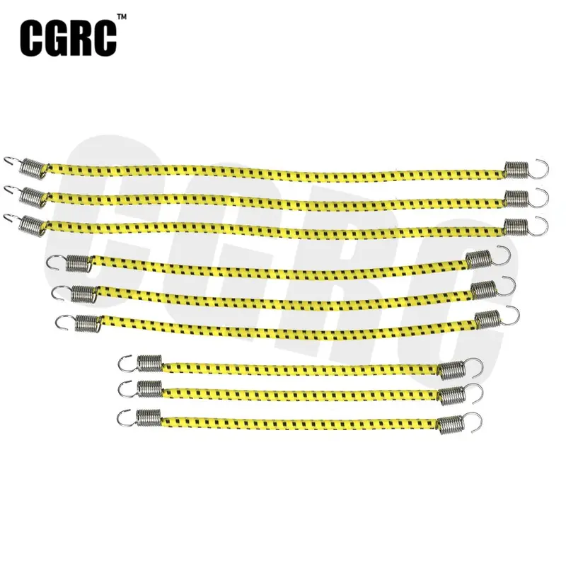 9Pcs Rc Car Roof Luggage Rack Nylon Elastic Rope For 1/10 Rc Crawler Car Trx4 Axial Scx10 Rc4wd D90 Cc01 Jimny Vs4 Tf2 1