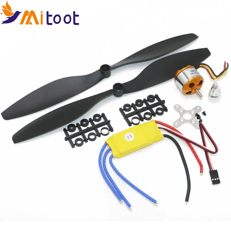 A2212 1000Kv 2200 Brushless Outrunner Motor +Simonk 30A Esc+1045 Propeller(1 Pair) Quad-Rotor Set For Rc Aircraft Multicopter 1