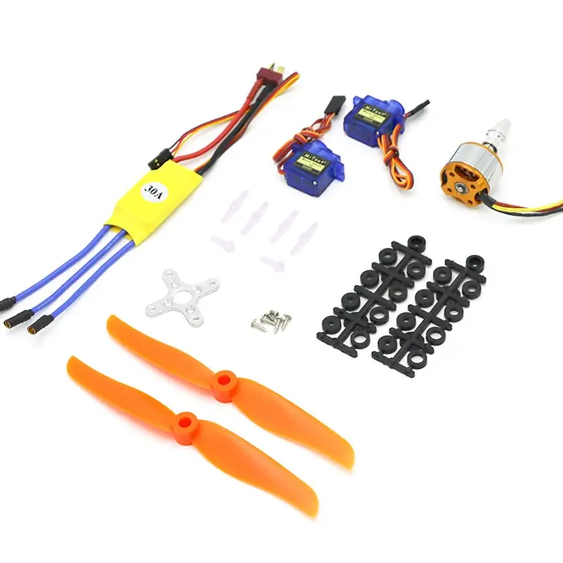A2212 2200Kv Brushless Motor 30A Esc Motor 6035 Propeller Sg90 9G Micro Servo For Rc Fixed Wing Plane Helicopter 1