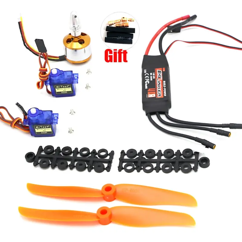 A2212 2212 2200Kv Brushless Motor 30A Esc / Skylinker Blheli 40A Esc Sg90 Servo 6035 Prop For Rc Fixed Wing Plane Helicopter 1