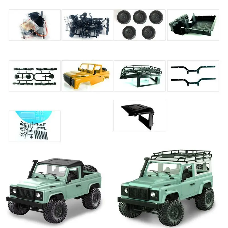 Abay 2019 Hot Mn-D90 1:12 Scale Rc Crawler Car 2.4G 4Wd Remote Control Truck Toys Unassembled Kit Defender Pickup Fh-01 1