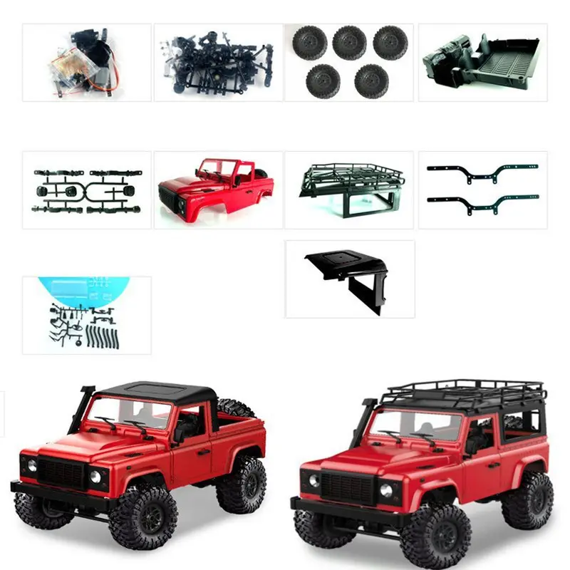 Abay 2019 Hot Mn-D90 1:12 Scale Rc Crawler Car 2.4G 4Wd Remote Control Truck Toys Unassembled Kit Defender Pickup Fh-01 2