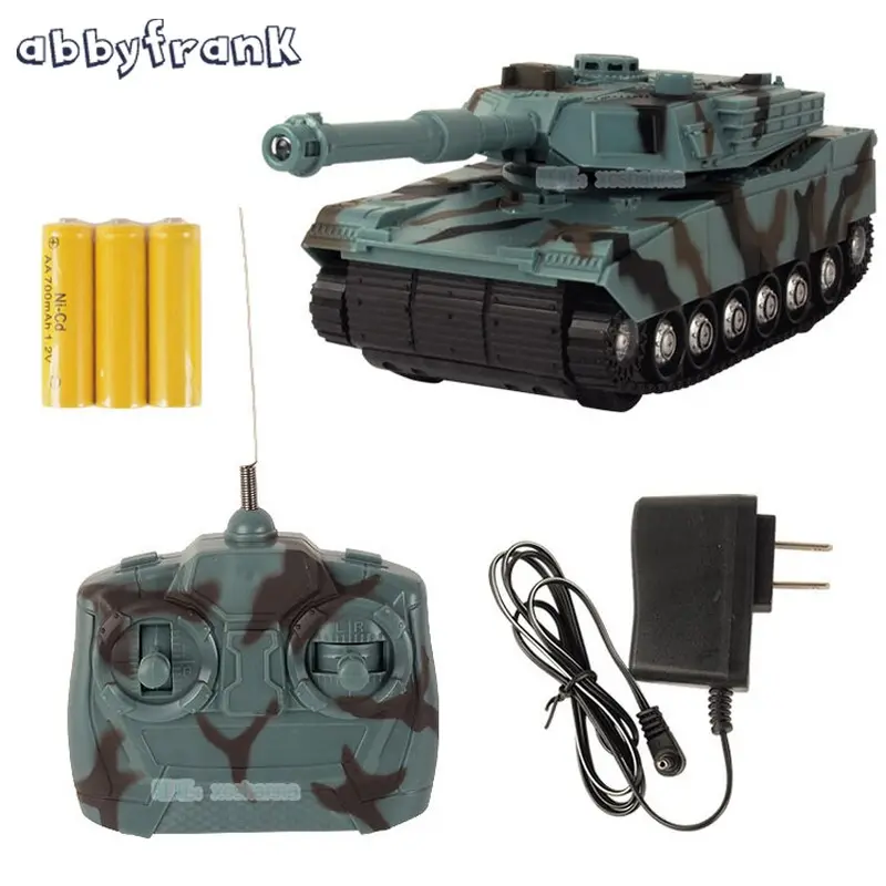 Abbyfrank Rc Tank Battle Toy Tank 1:22 Radio Remote Control Rc Tank Model Classic Toys For Kids 360 Rotation Music Led 1