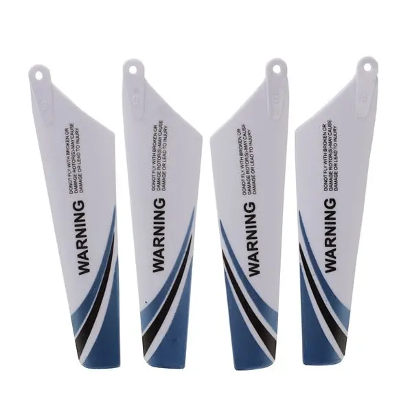 Abwe 4Pcs Spare Blades For Helicopter Rotor Rc S107, Blue 1